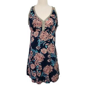 Lucky Brand Mini Dress Sleeveless Empire Elastic Waist 100% Cotton size XL